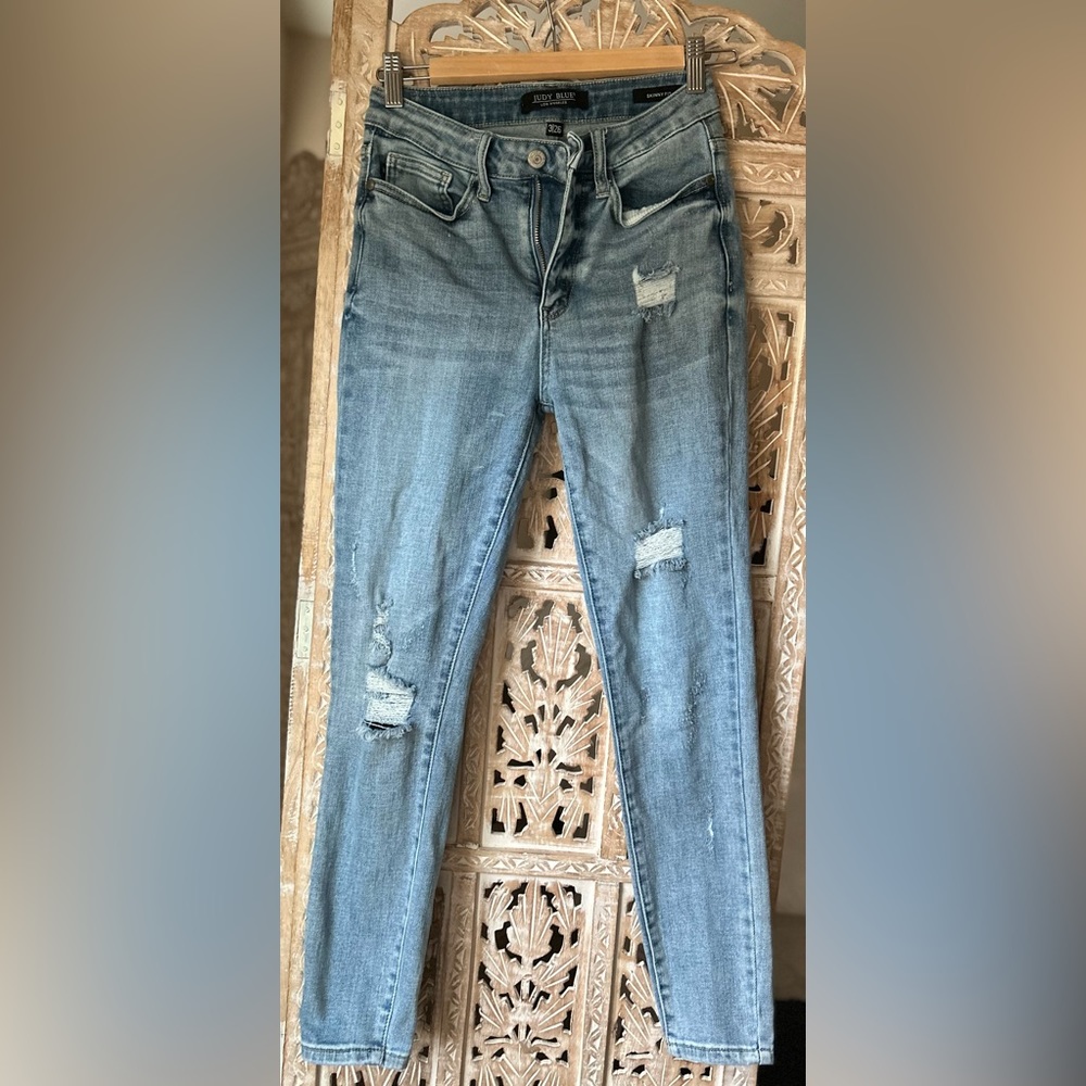 Skinny Fit Blue Jeans by Judy Blue Los Angeles 3/26